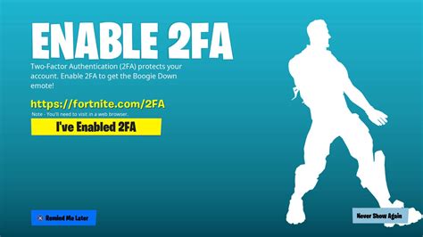 2fa fortnite login|2 fa fortnite enable it.